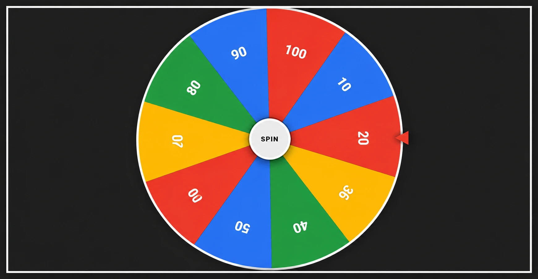 Spin Number Wheel with participant names for random selection and giveaways