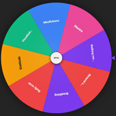 meditation picker wheel